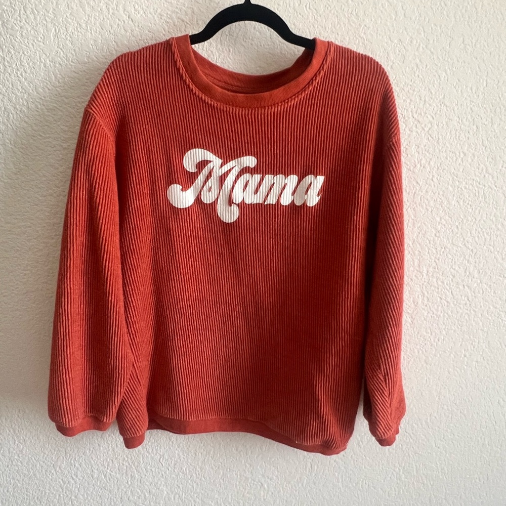 Mama Burnt Orange Sweater